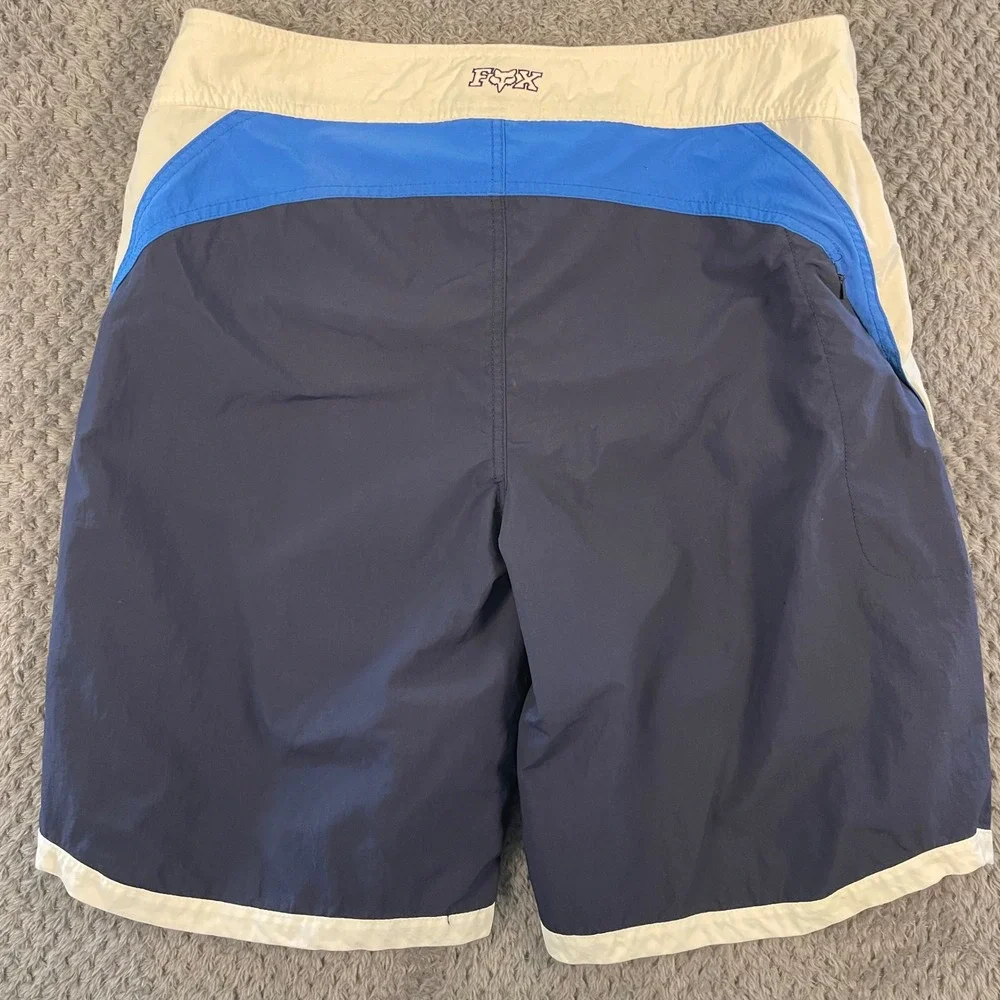 Fox Racing Board Shorts Mens 34 Blue White 10